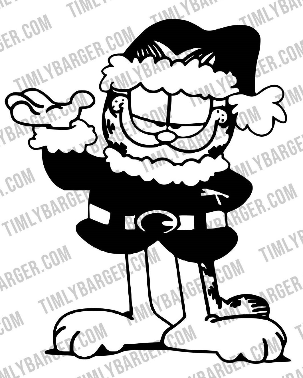 Garfield christmas download png svg