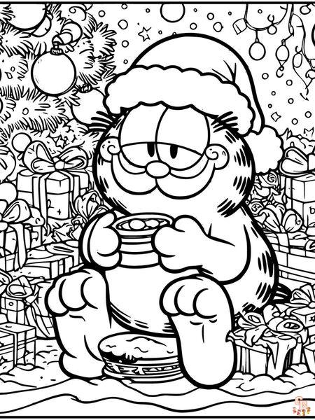 Fun and educational garfield coloring pages for kids