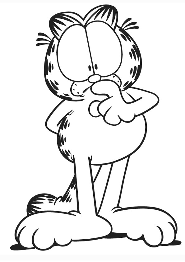 Coloring pages garfield coloring page for kids