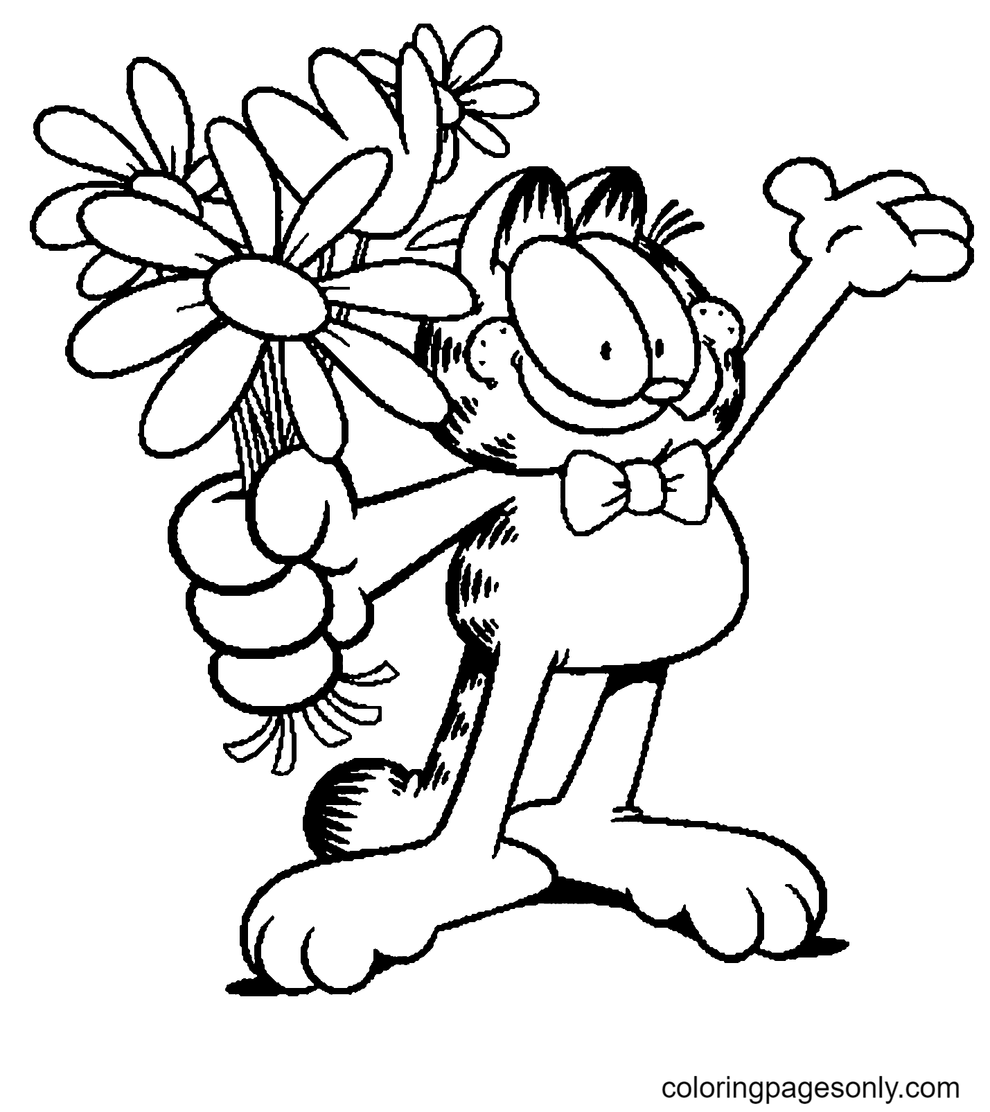 Garfield coloring pages printable for free download