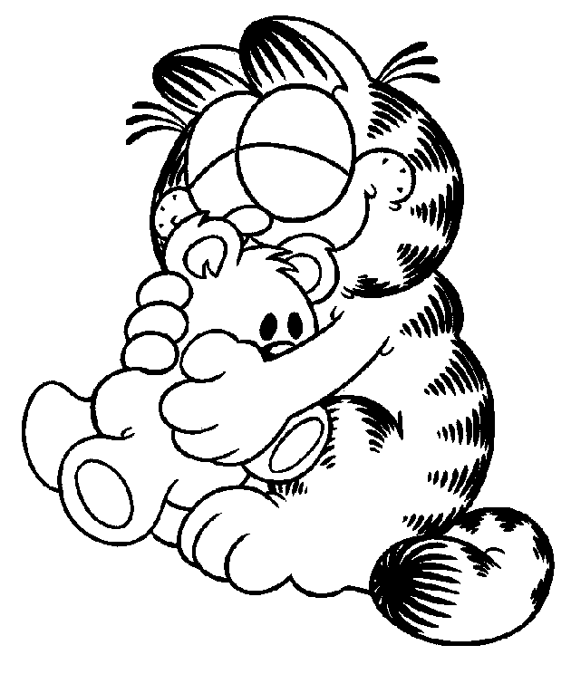 Garfield coloring pages to download