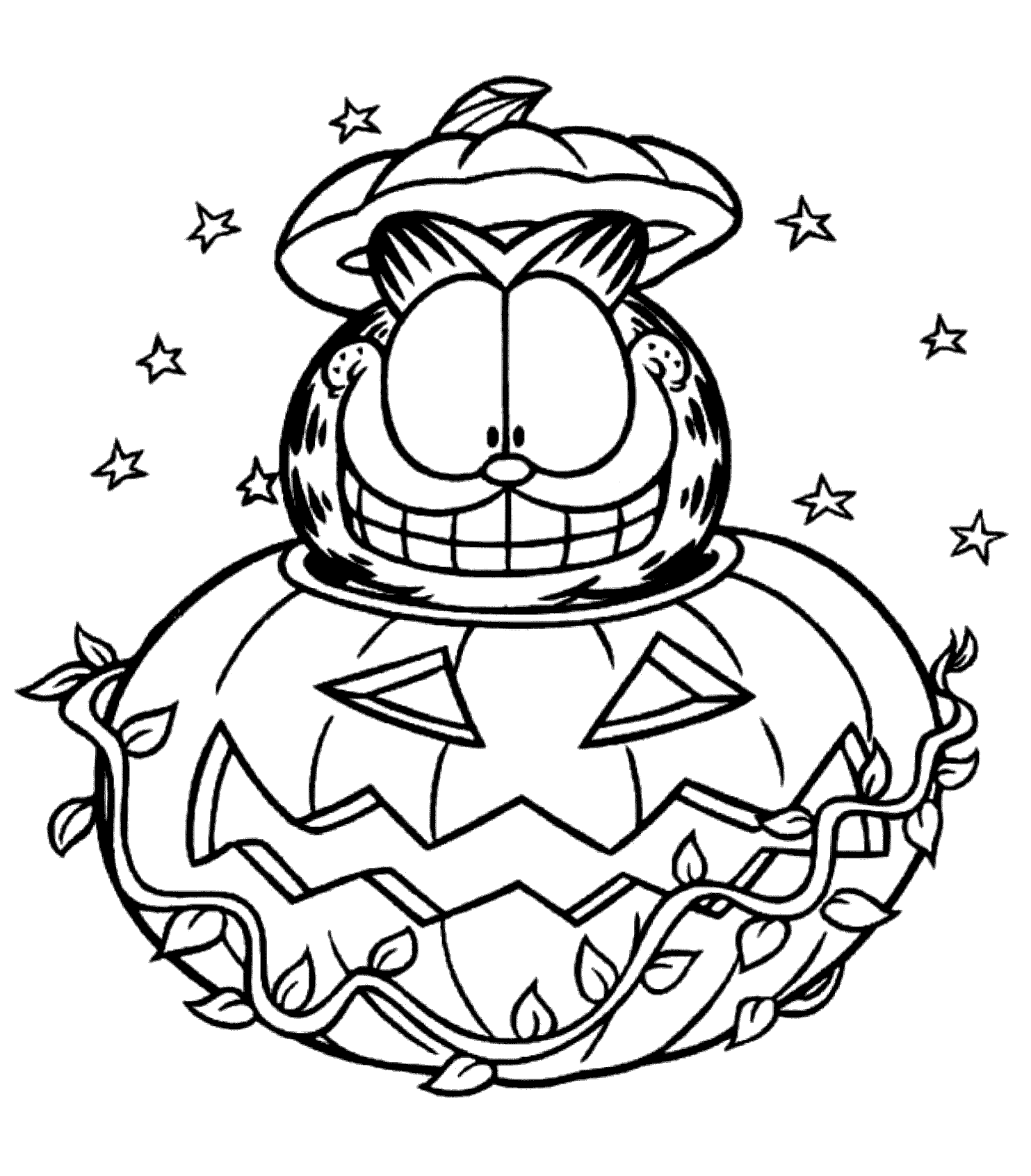 Garfield halloween coloring pages for kids printable free pumpkin coloring pages halloween coloring book halloween coloring pages