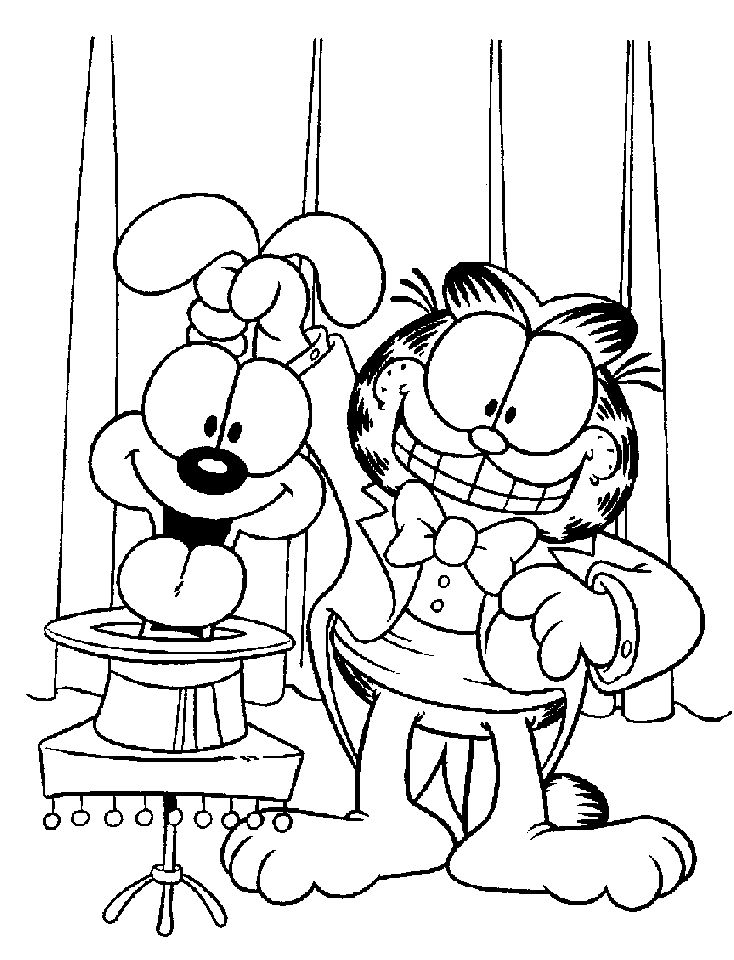 Garfield coloring page to print and color for free free printable coloring pages cool coloring pages free coloring pages