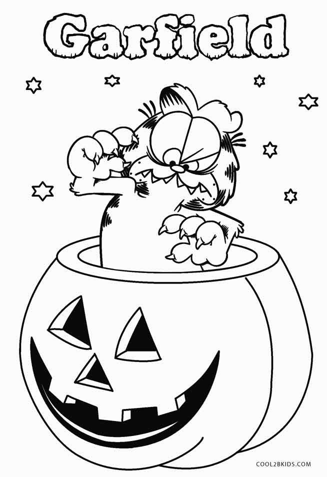 Garfield halloween coloring pages halloween coloring coloring pages halloween coloring pages printable