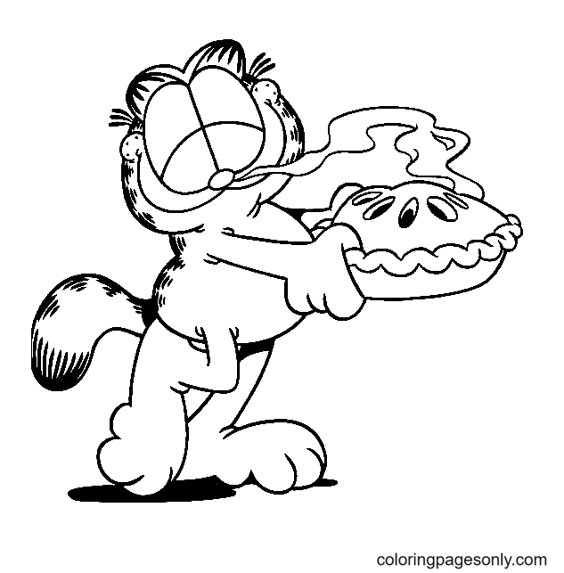 Garfield coloring pages printable for free download