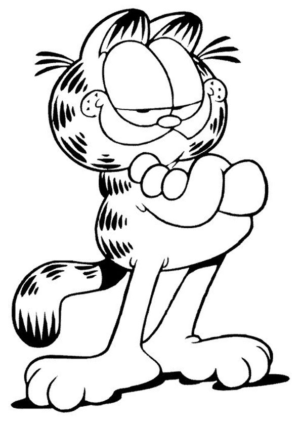 Coloring pages printable garfield coloring page