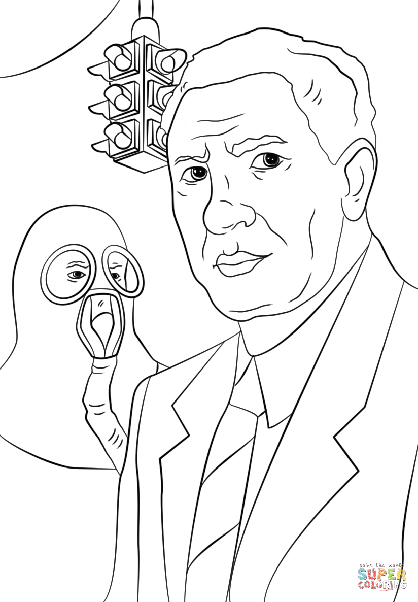 Garrett morgan coloring page free printable coloring pages