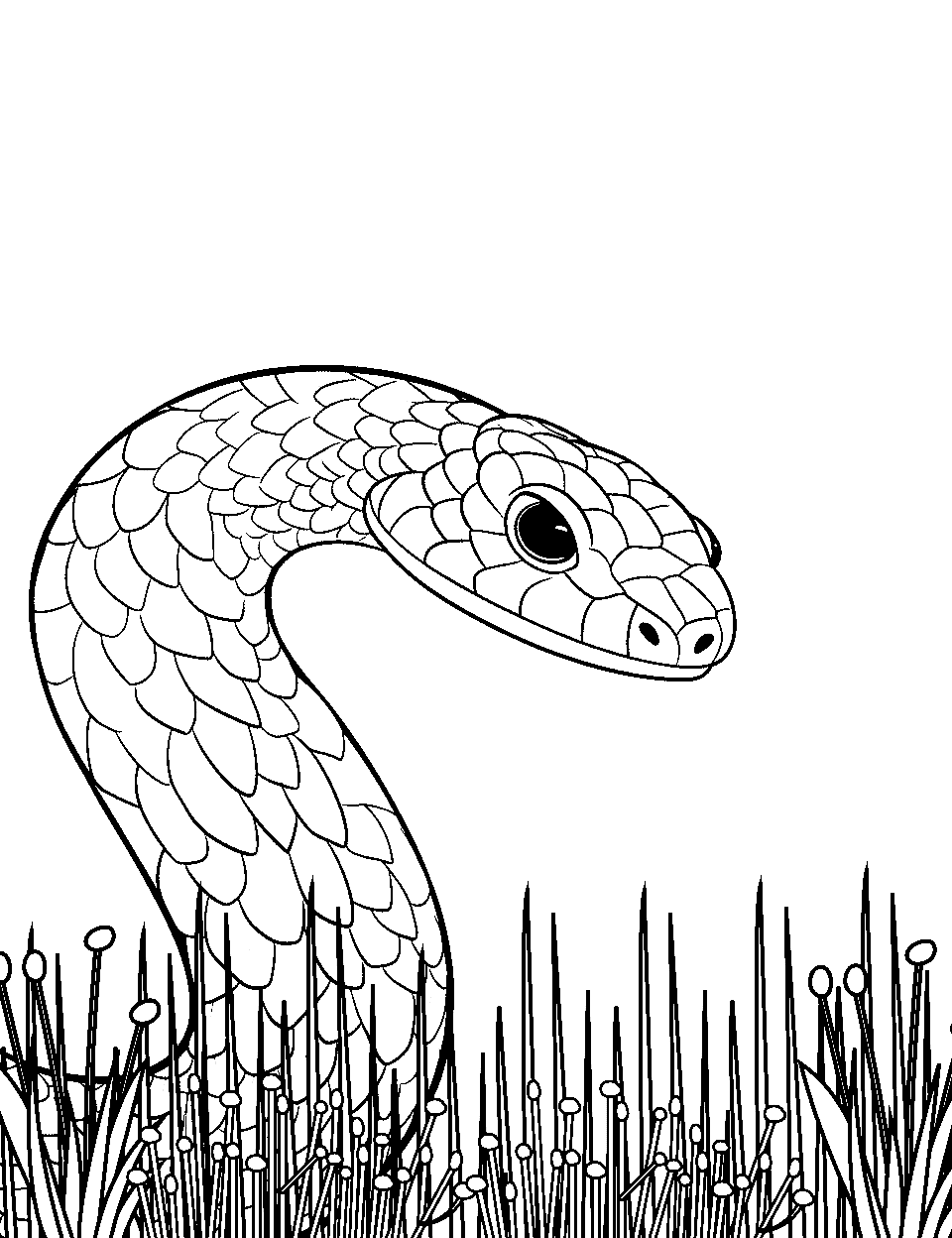 Snake coloring pages free printable sheets