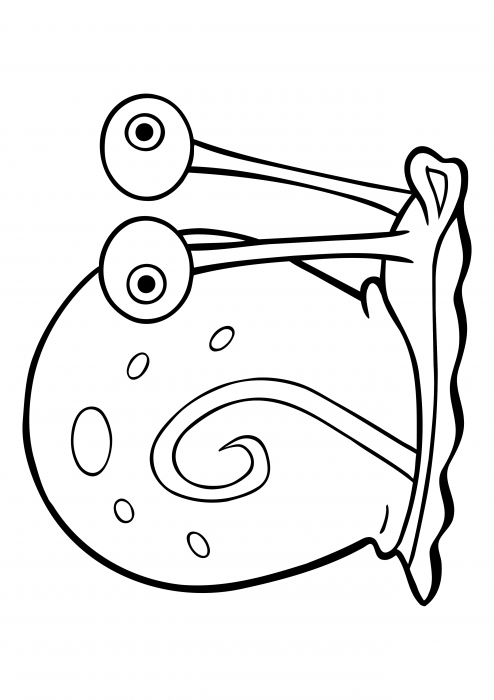 Gary is a home snail coloring pages sponge bob square pants coloring pages