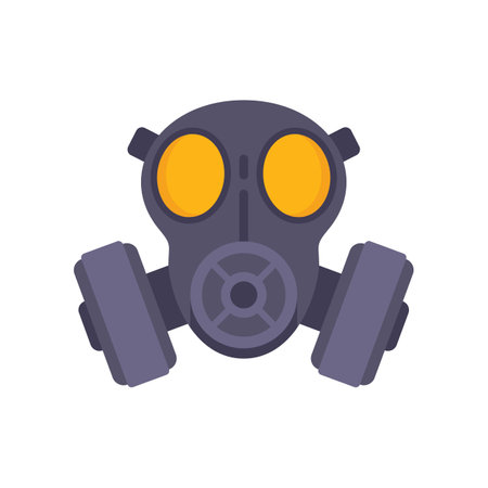 Gas mask icon stock vector illustration and royalty free gas mask icon clipart