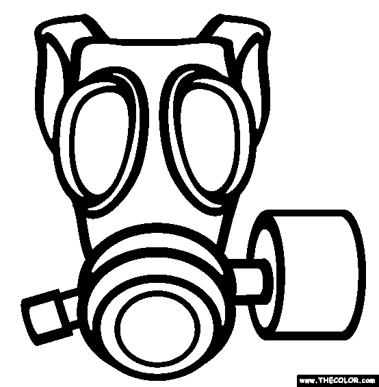 The gas ask coloring page free the gas ask online coloring