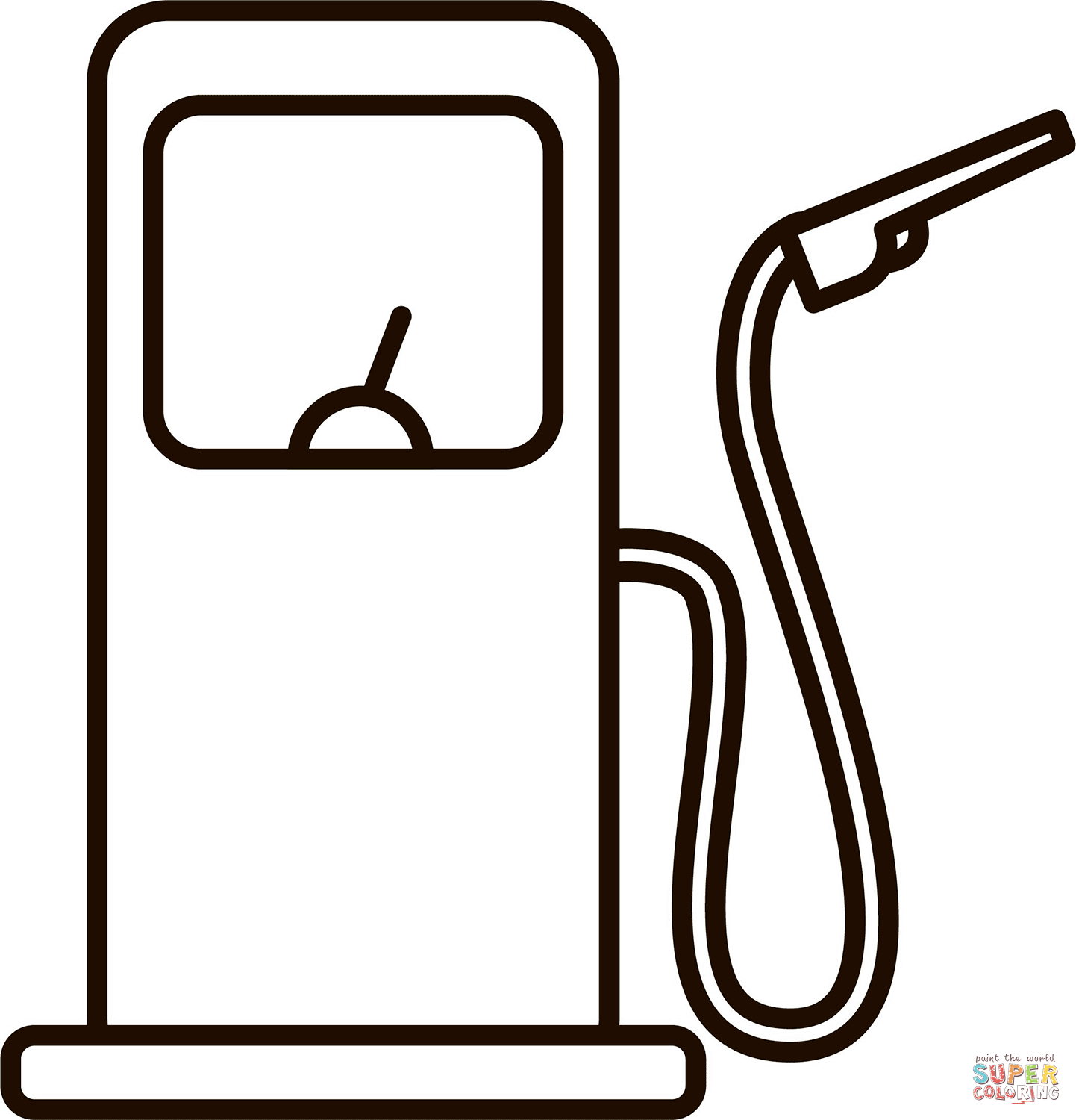 Gas station coloring page free printable coloring pages
