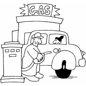 Gas station printable coloring page free to download and print coloring pages gas station gas