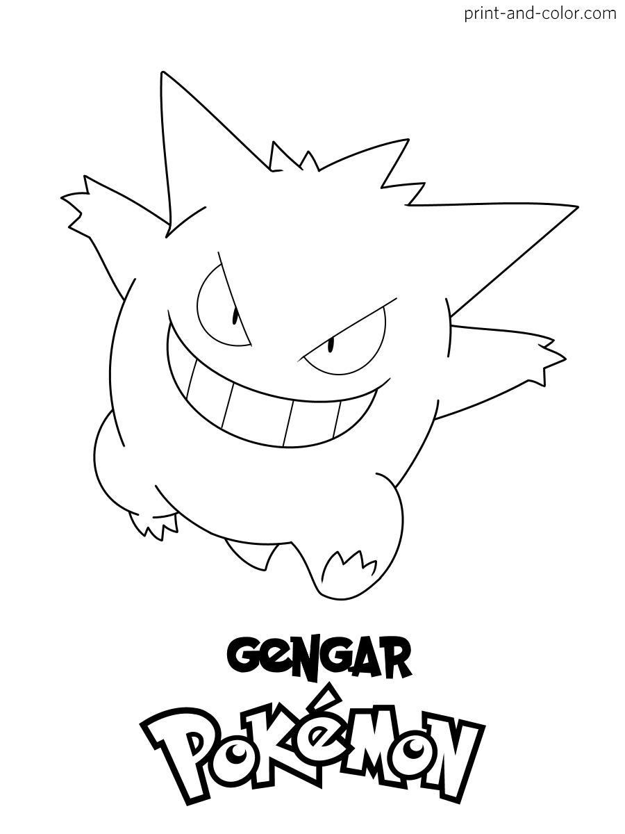 Pokemon coloring pages print and color