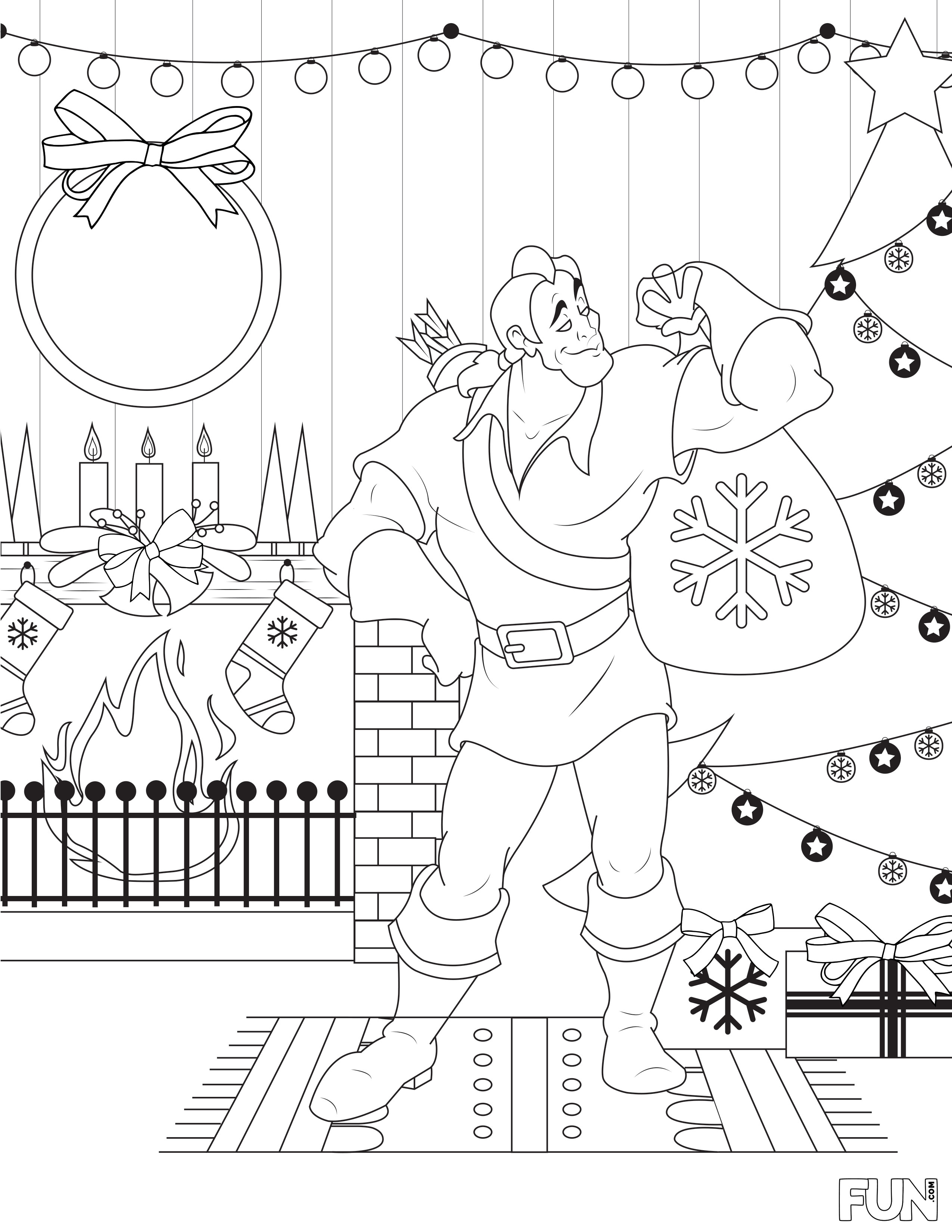 Disney villains christmas coloring pages printables