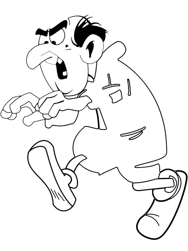 Gargamel coloring page