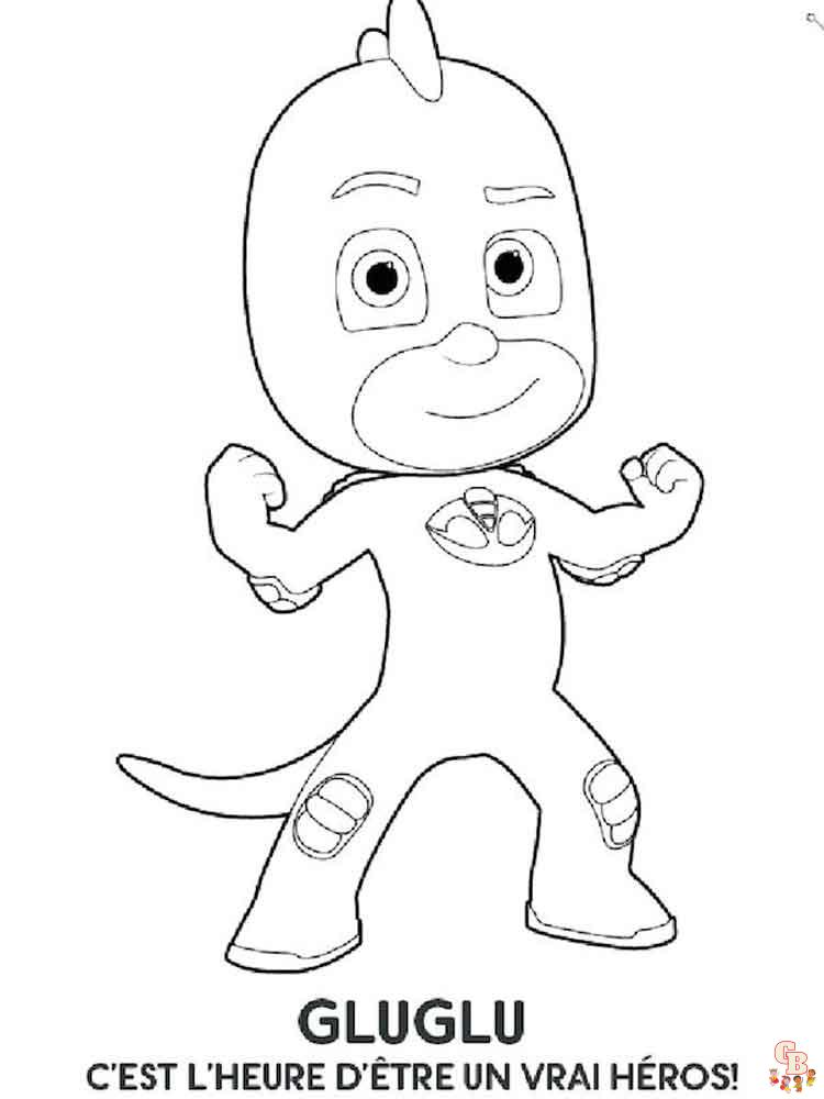 Free pj masks coloring pages for kids