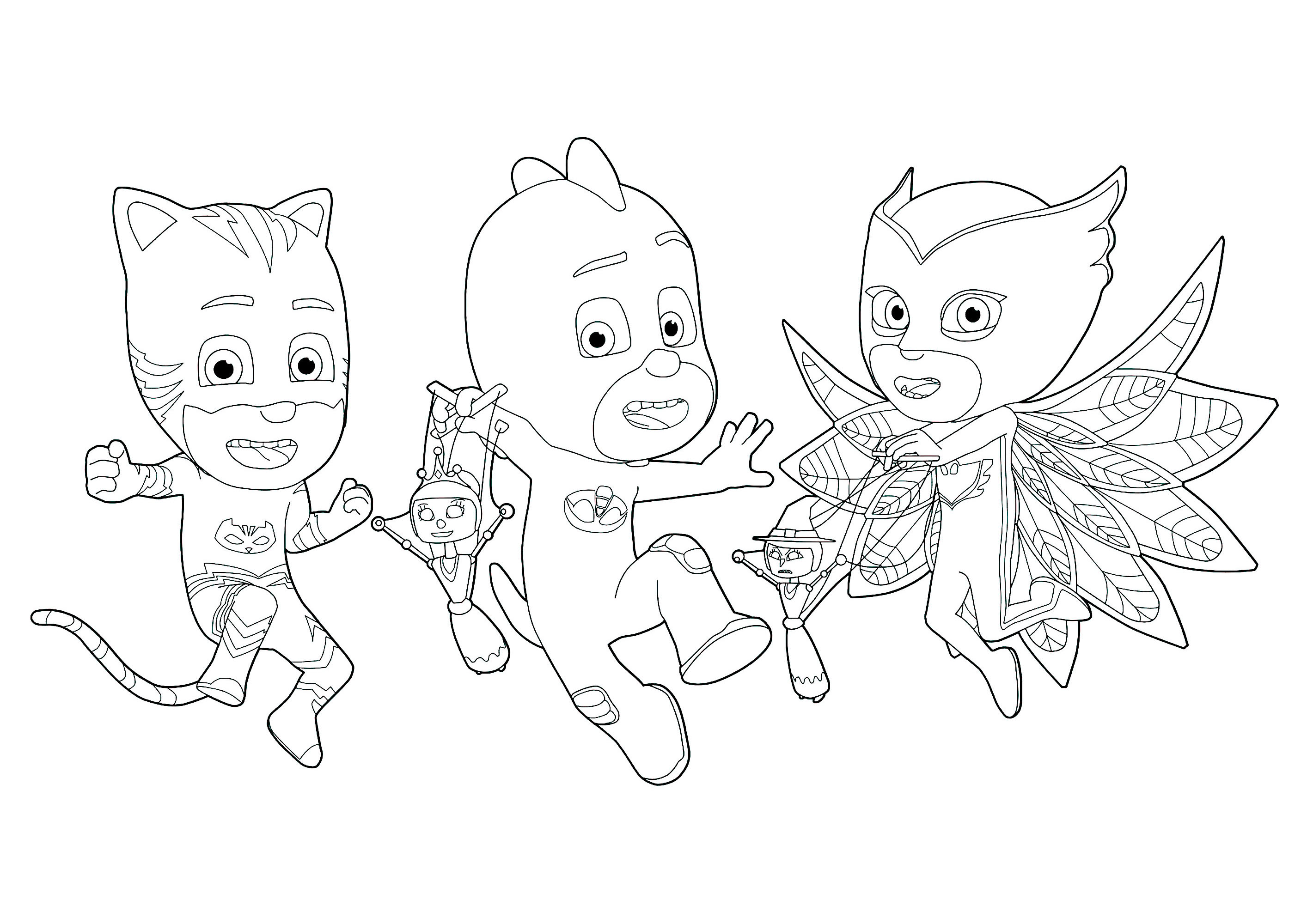 Pj masks the young superheroes