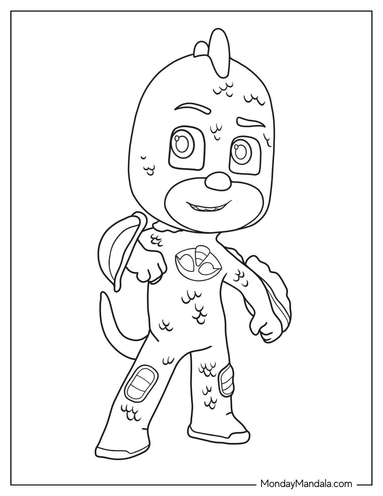 Pj masks coloring pages free pdf printables