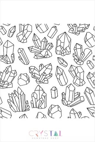 Crystal gemstone coloring book â crystal gemstone shop