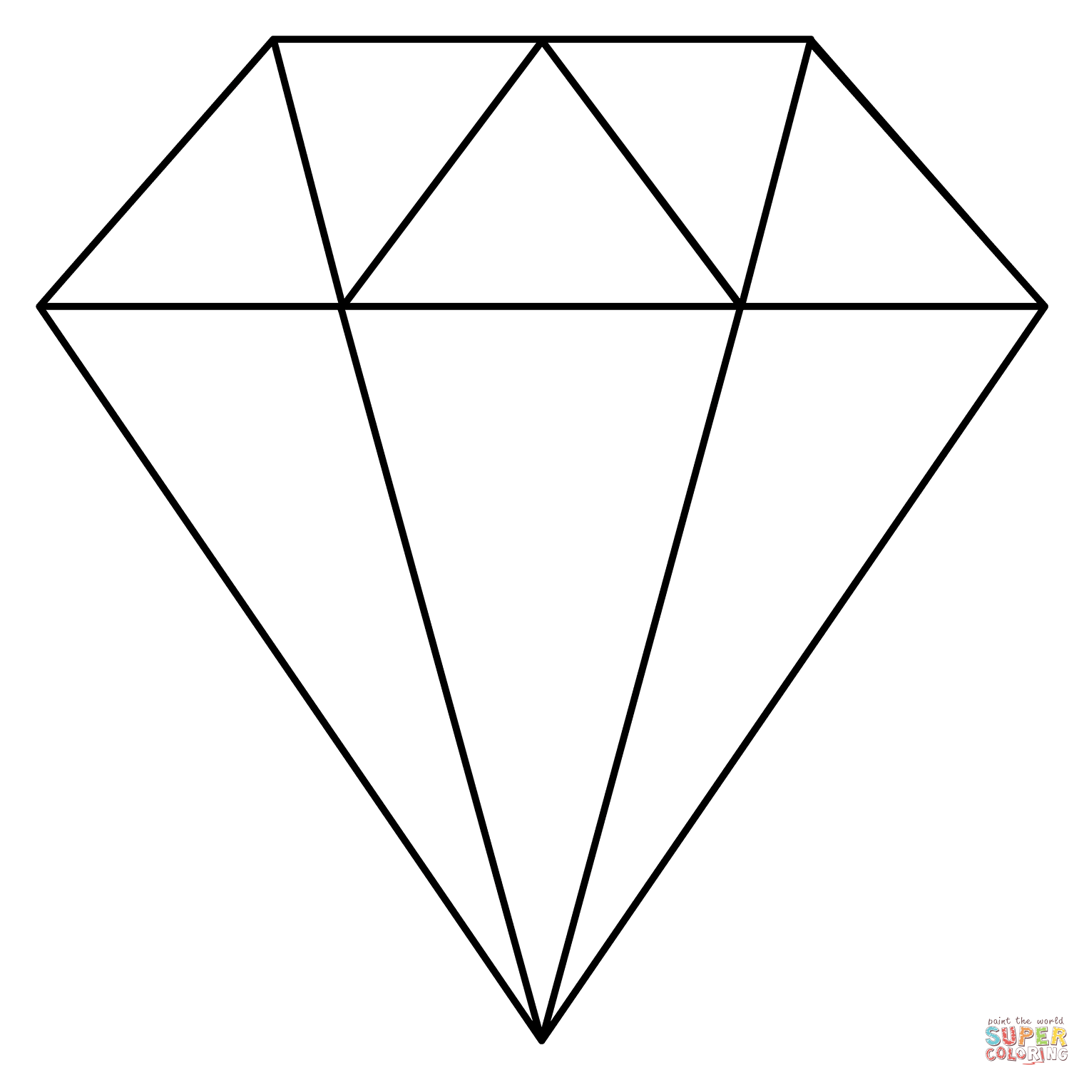 Gem stone emoji coloring page free printable coloring pages