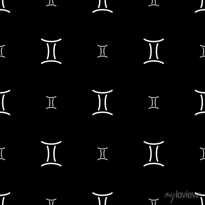 Gemini zodiac sign horoscope seamless pattern texture for wallpapers fototapete â fototapeten wallpaper textur drucken