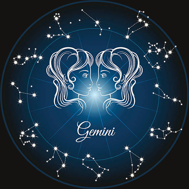 Gemini astrology sign stock photos pictures royalty