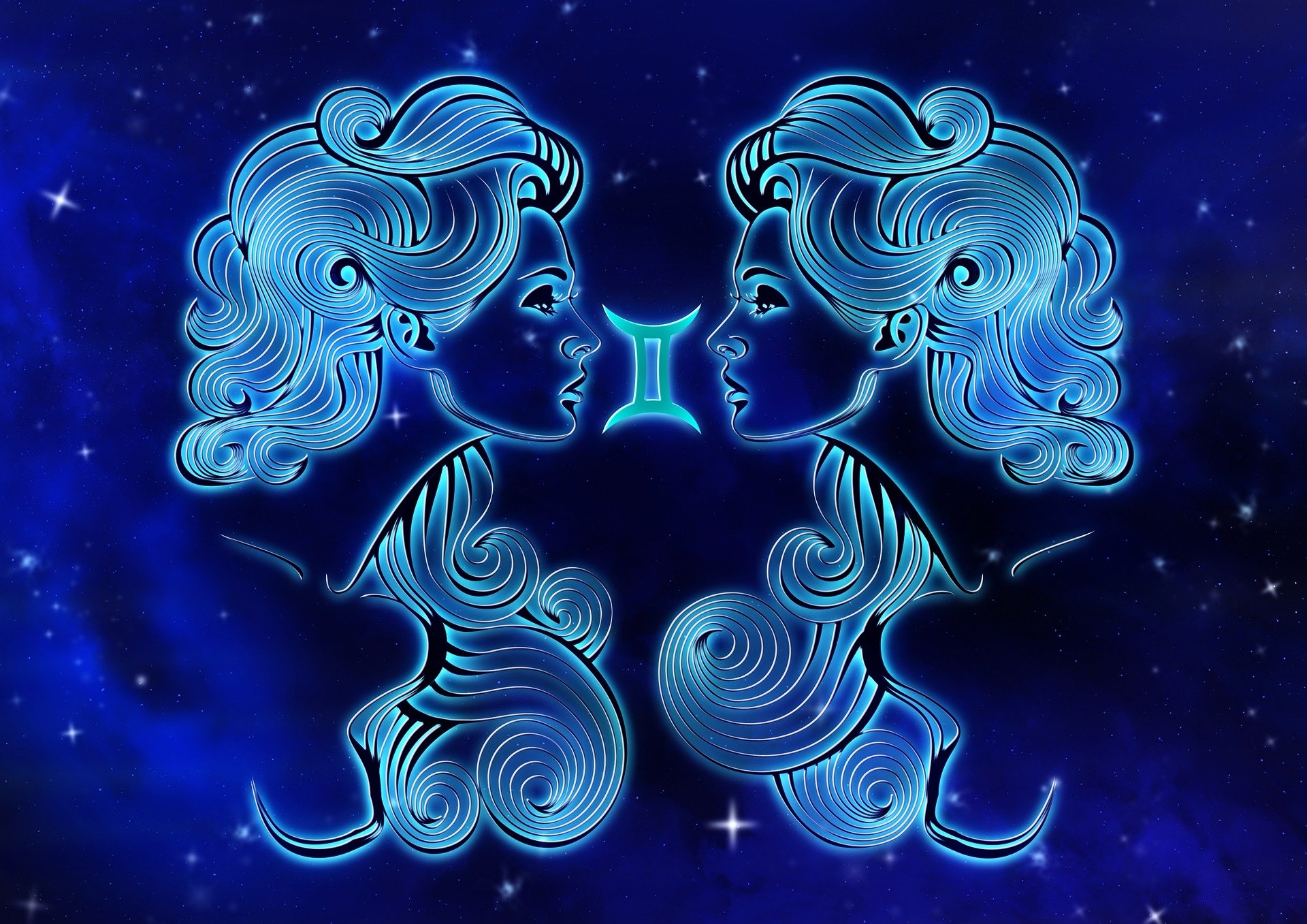 Blue gemini twins by darkworkx