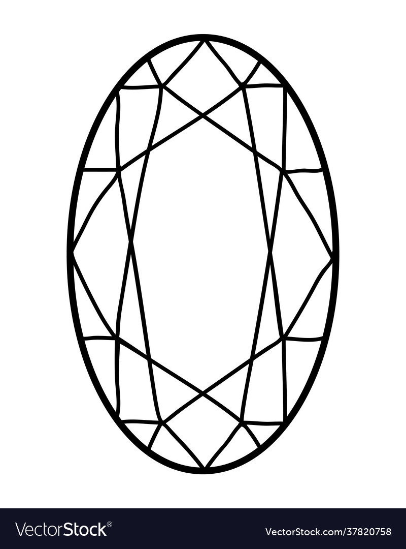 Coloring book gemstone royalty free vector image