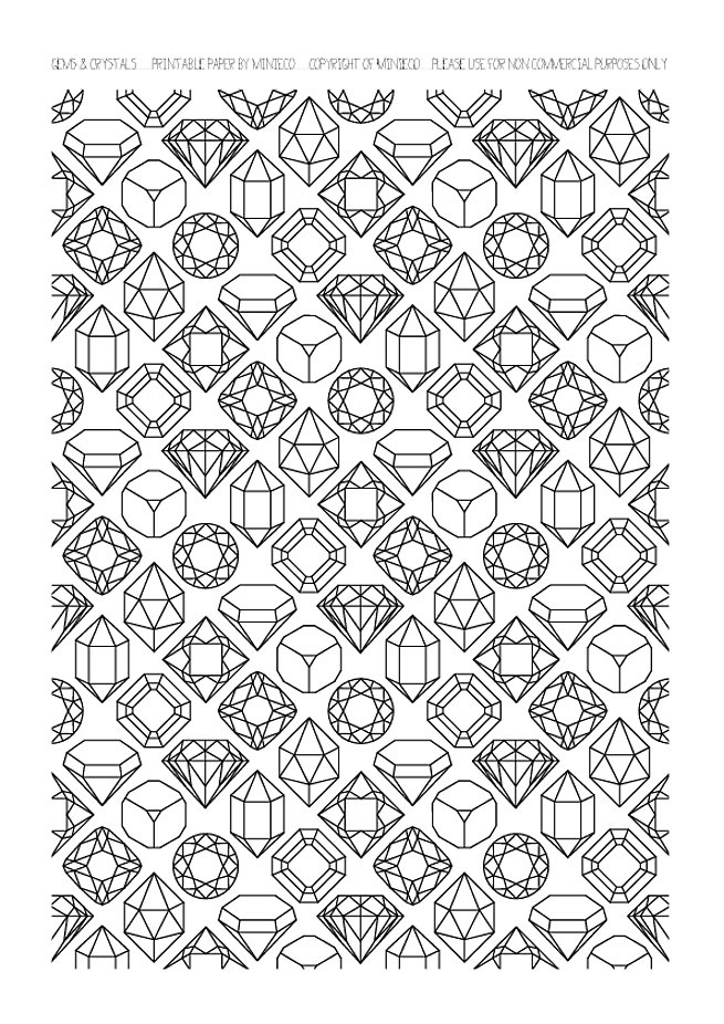 Gems coloring page coloring pages to print coloring pages colouring pages