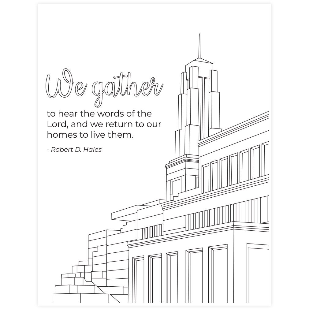 General conference coloring page