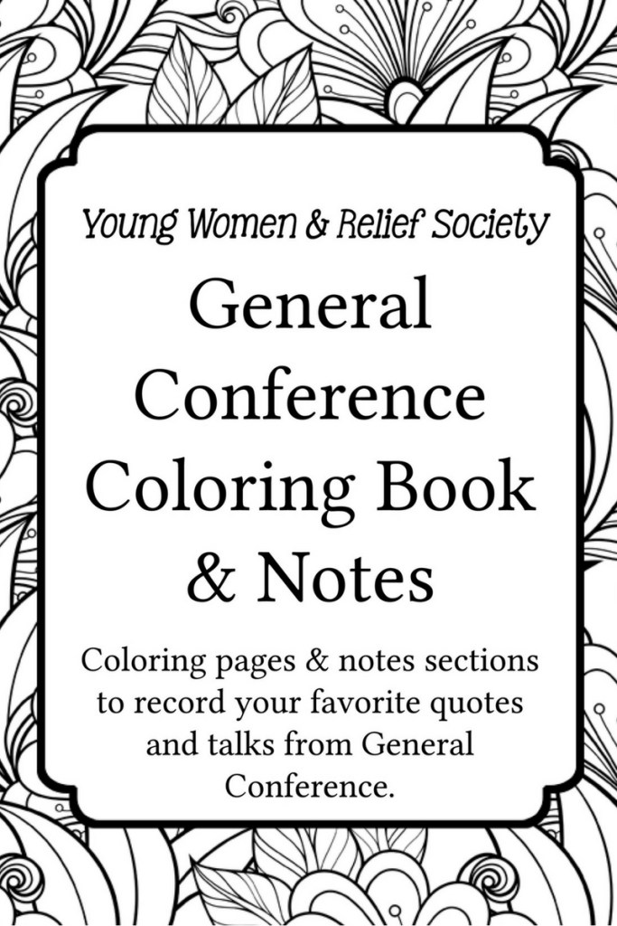 General conference coloring and notes book