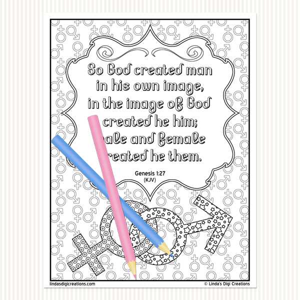 Genesis printable adult coloring pages