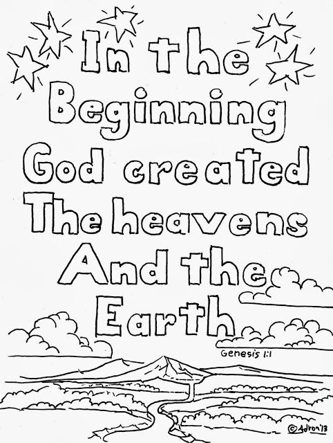 Coloring pages for kids by mr adron genesis coloring page free bible lessons for kids bible for kids bible study for kids