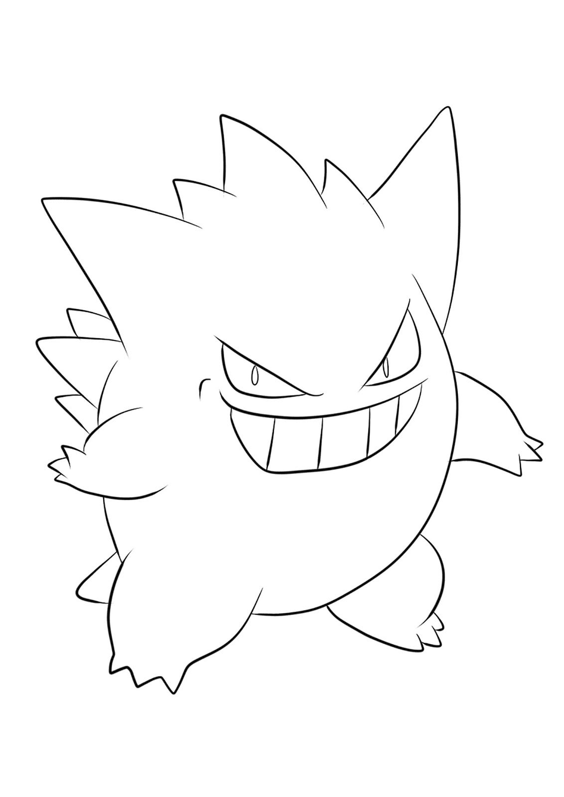 Pokemon gengar images to color pokemon coloring pages coloring book art cute coloring pages