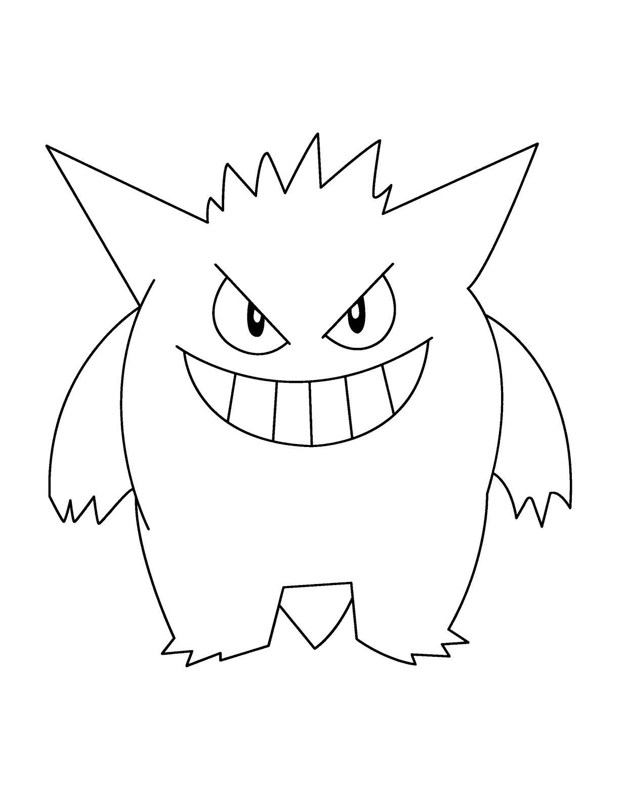 Gengar pokemon coloring books pokemon coloring pages pokemon coloring elephant coloring page