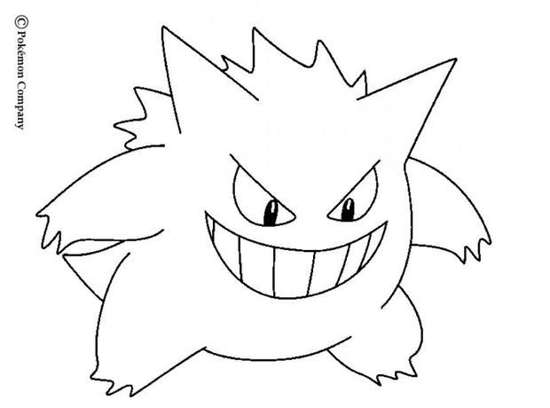 Gengar coloring pages