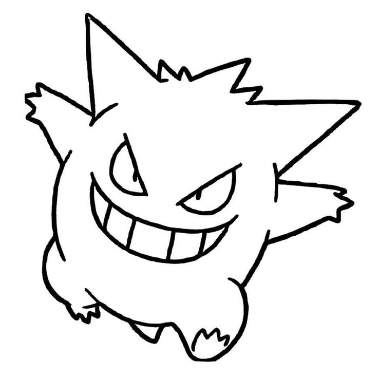 Ghost pokemon gengar coloring pages pokemon coloring pages pokemon tattoo graffiti drawing