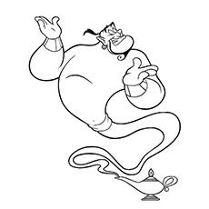 Genie coloring page disney coloring pages free disney coloring pages disney princess coloring pages