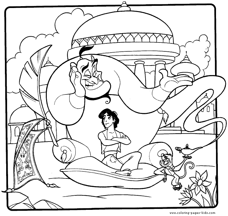 Aladin coloring pages