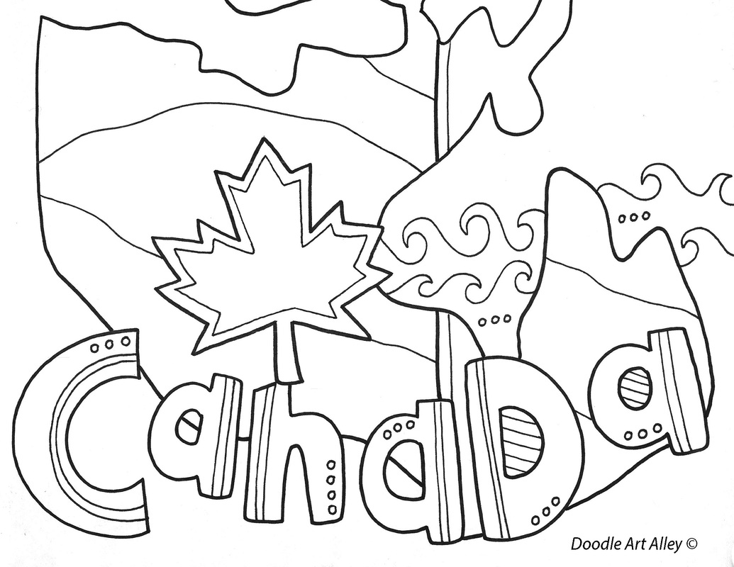 Geography coloring pages and printables