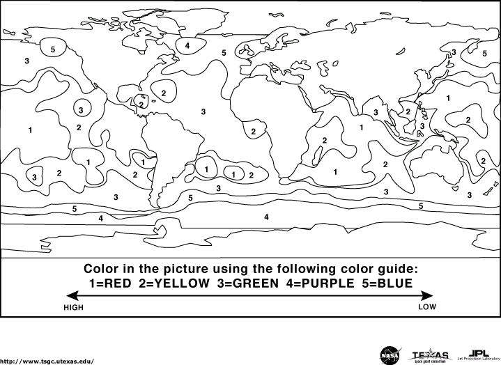 Geography maps coloring pages