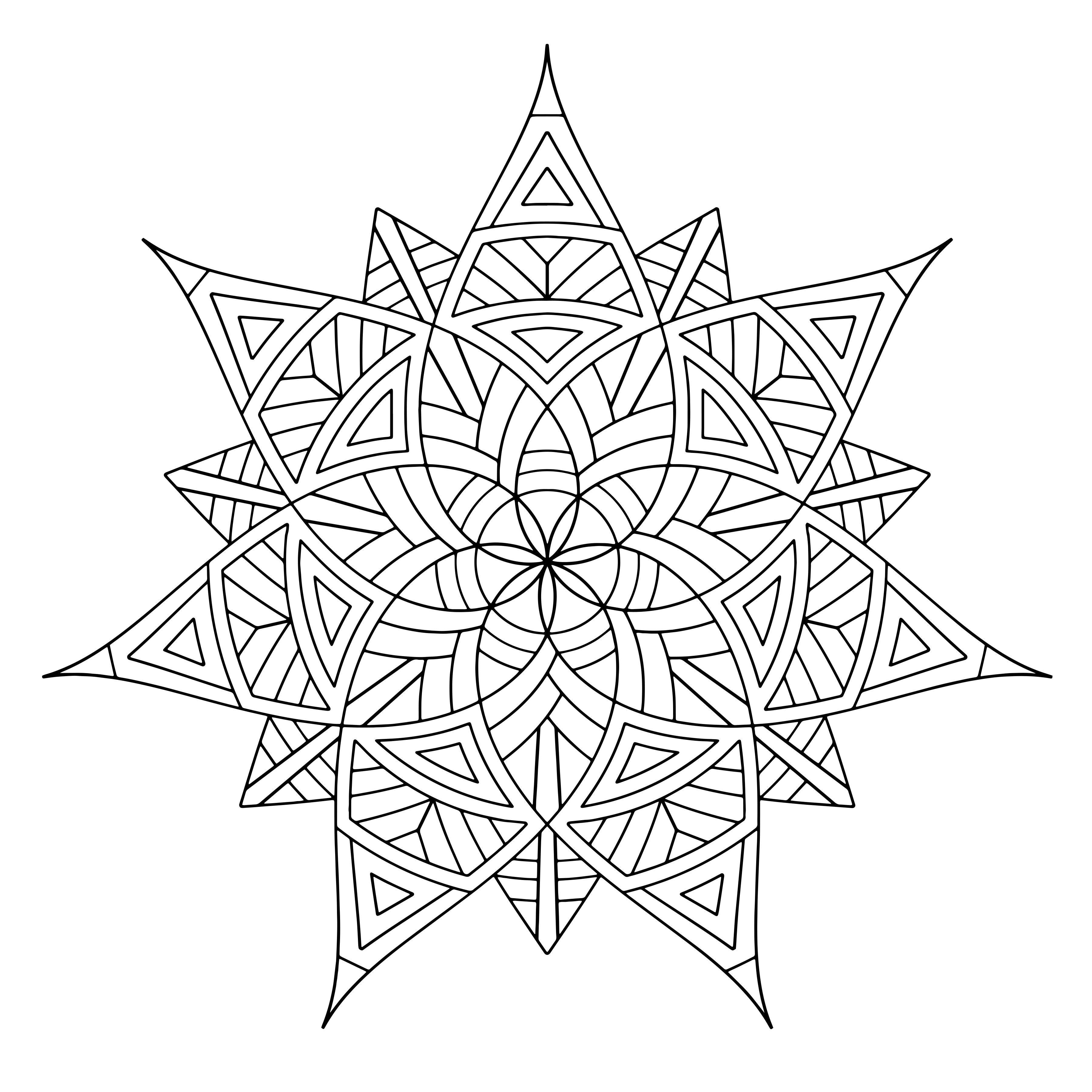 Free printable geometric coloring pages for adults