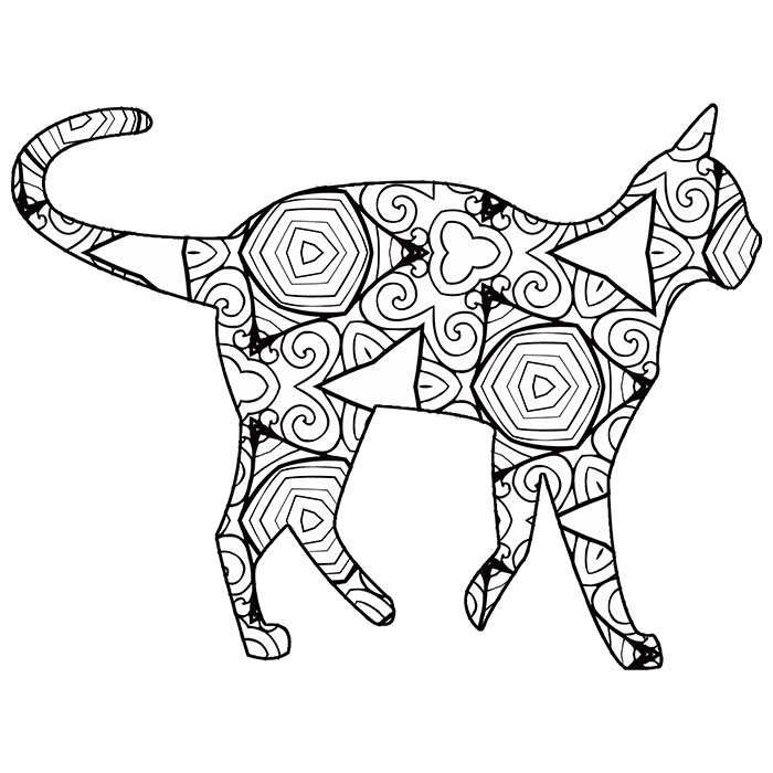 Free printable geometric animal coloring pages the cottage market