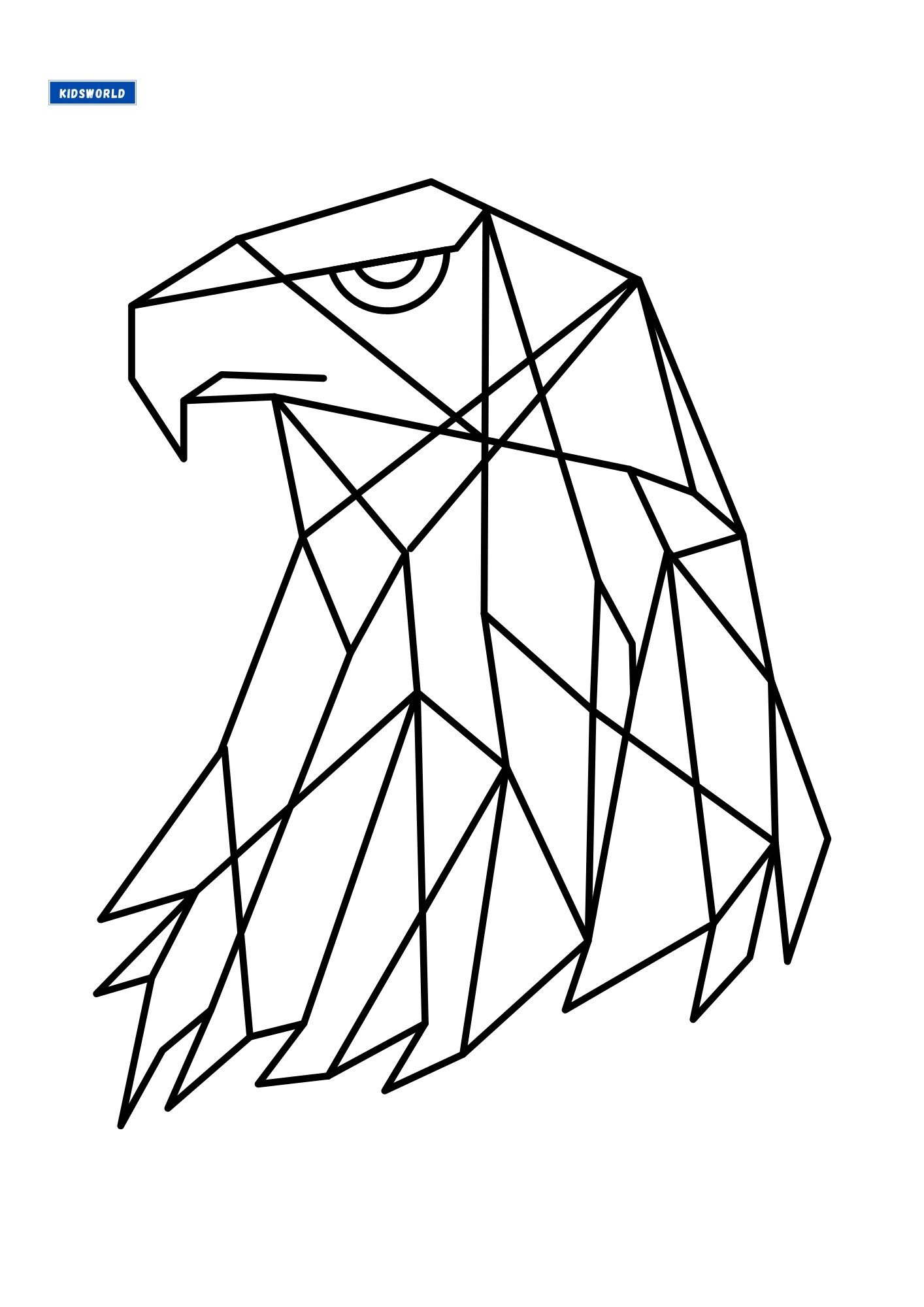 Geometric animal printable coloring pages mindful coloring stress relief coloring creative coloring relax coloring digital pdf
