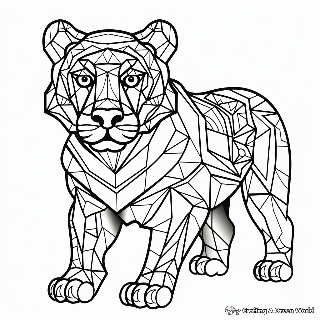 Geometric coloring pages