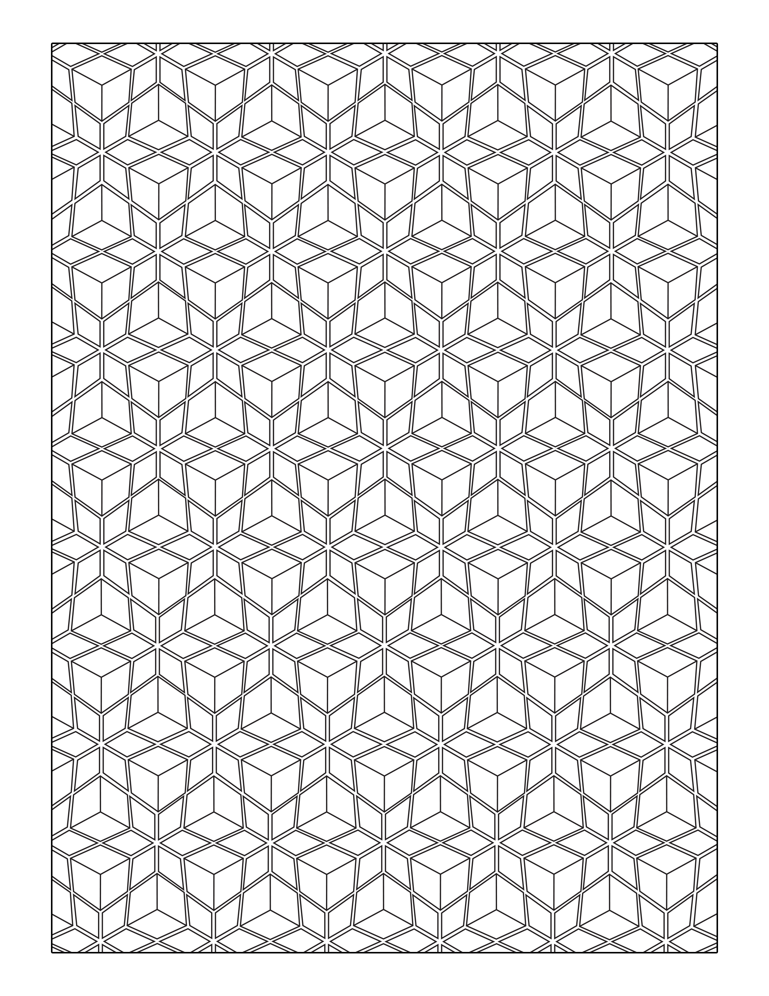 Free geometric coloring page download