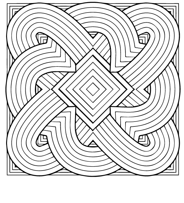 Geometric coloring pages printable for free download