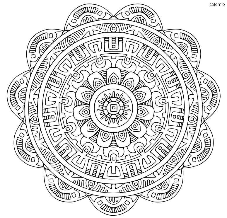 Mandala coloring pages