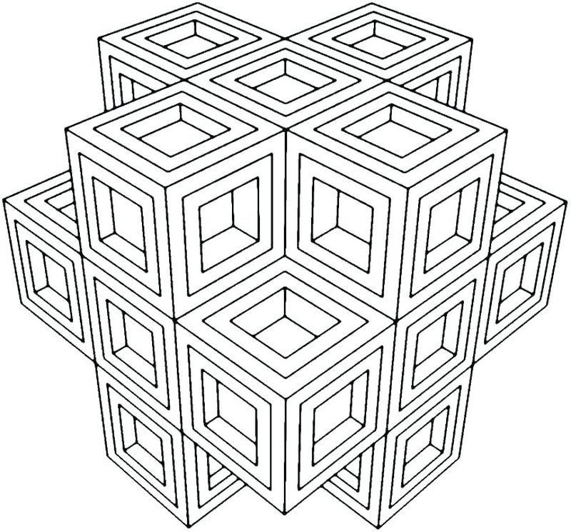 Printable geometric coloring pages pdf